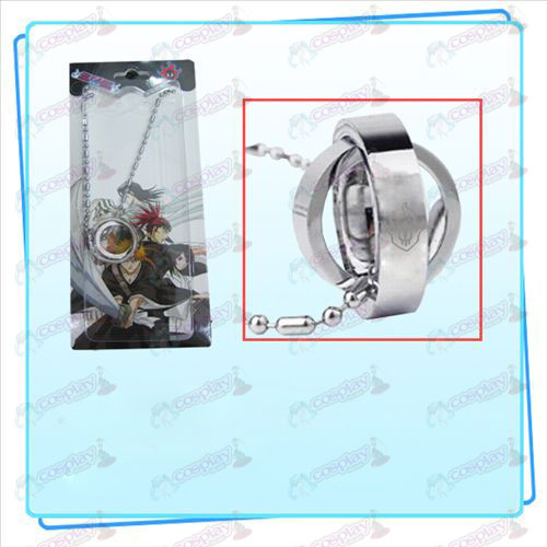 Bleach Accessories Dual Ring Necklace virtual fire (card)