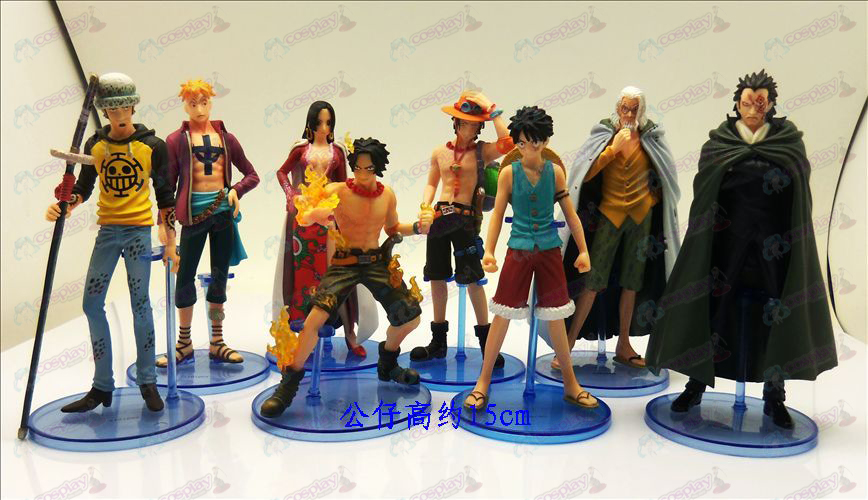 Eight Genuine Bandai One Piece Accessories Doll (about 15CM)