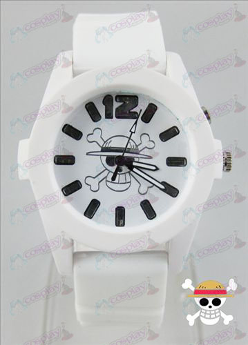 One Piece Accessories colorful flashing lights Watch - White
