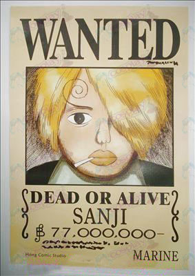 42 * 29One Piece Accessories embossed Sunkist wanted posters (photos)