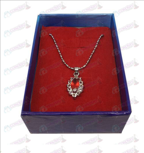 D boxed Black Butler Accessories Diamond Necklace (Red)