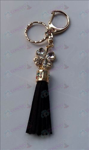 Shugo Chara! Accessories White Diamond Keychain (Black)