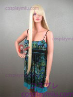 36" Straight Natural Blonde Cosplay Wig