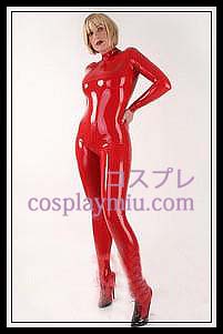2012 New Sexy Red Female Cosplay Latex Costume