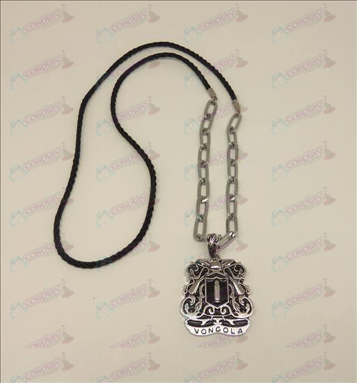 DReborn! Accessories logo punk long necklace (silver)