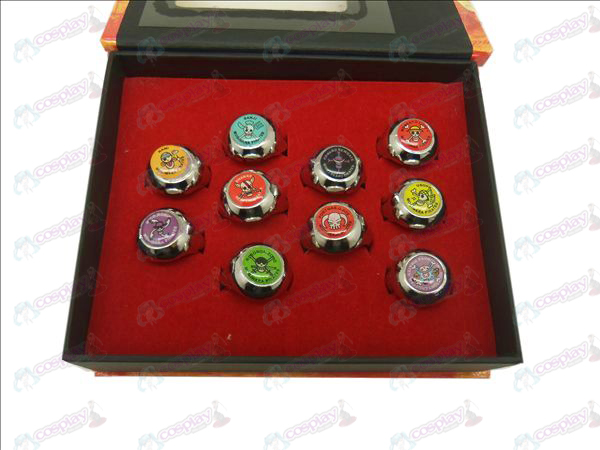 10 One Piece Accessories Rings (color)