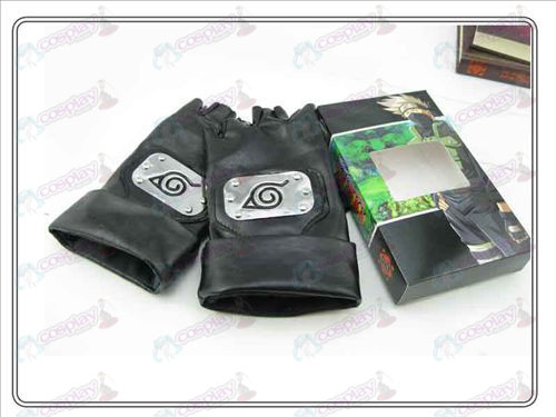 Naruto kakashi lengthened leather gloves