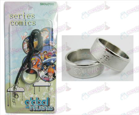 One Piece Accessories Chopper Frosted Ring Necklace - Rope
