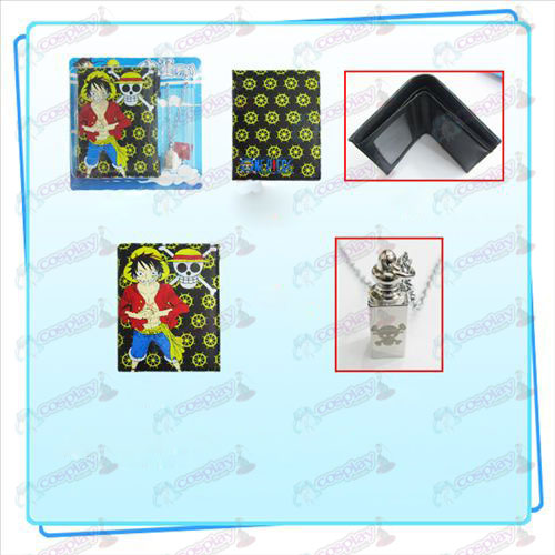 Luffy One Piece Accessories Combo necklace purse