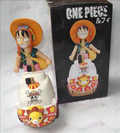 One Piece Accessories Luffy doll money box (Sonne 15cm)