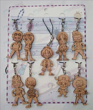 One Piece Accessories character wood engraving Strap (9 / set)