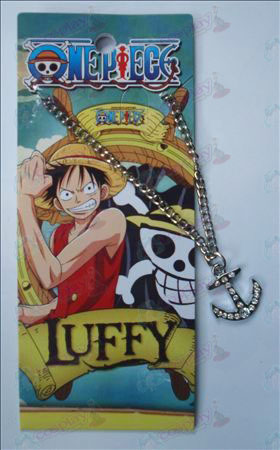 Card installed anchor diamond necklace One Piece Accessories