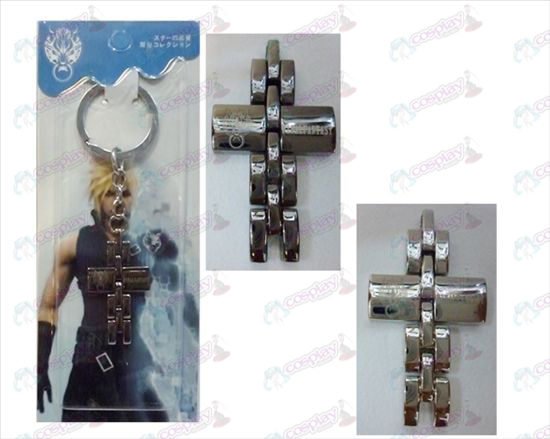 Final Fantasy Accessories two-color cross keychain