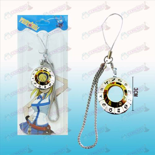 Fairy Tail 12 horoscope signs white steel machine rope (golden