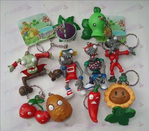 10 Plants vs Zombies Accessories Keychains