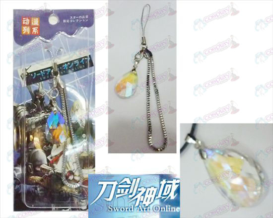 Sword Art Online Accessories Yui Heart White Crystal Strap
