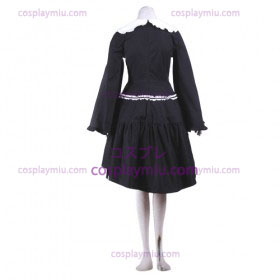 Haruhi Suzumiya Nagato Yuki Black Maid Cosplay Lolita Cosplay Costume