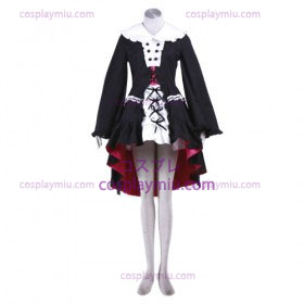 Haruhi Suzumiya Nagato Yuki Black Maid Cosplay Lolita Cosplay Costume