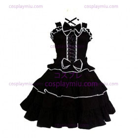Tailor-made Black Gothic Lolita Cosplay Costume