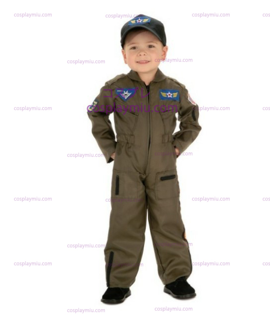 Kid Air Force Fighter Pilot Top Gun Halloween Costume