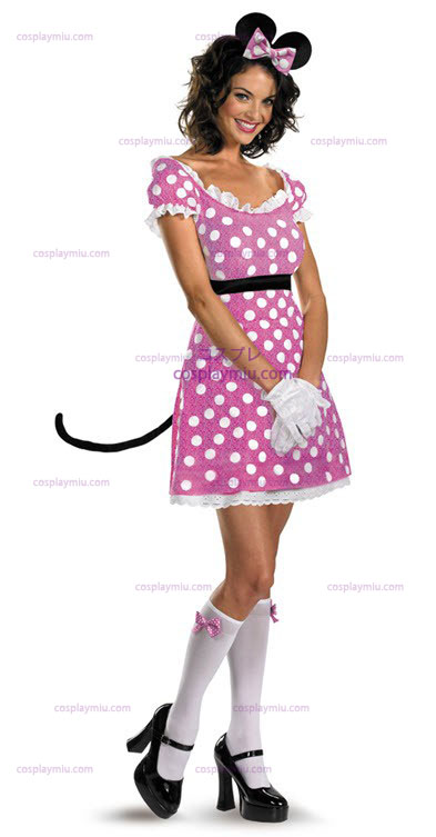 Disney Clubhouse Pink Minnie Mouse Adult Costume