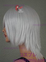 14" Silver Layered Cosplay Wig