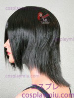 14" Black Layered Cosplay Wig