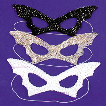 Bat Mask,Sequin,Black