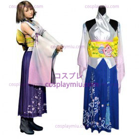 Final Fantasy X Yuna Women Cosplay Costume