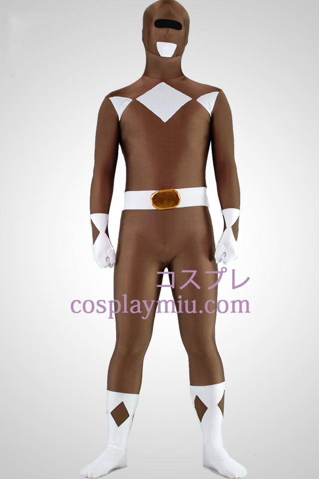 Mighty zentaiin Coffee Ranger Lycra Spandex Superhero Zentai Suit