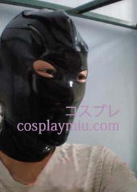 Black Male Latex Mask with Open Eyes
