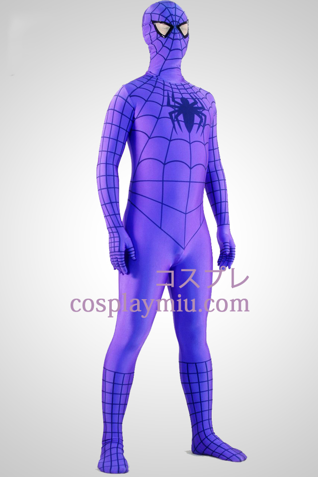 Purple Spiderman Superhero Zentai Suit